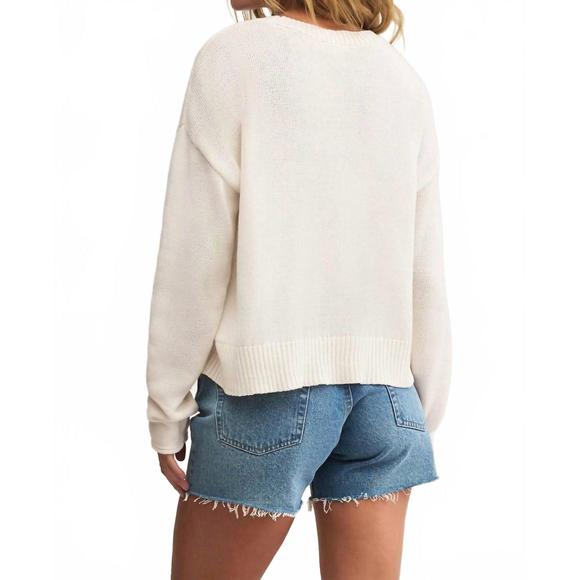 NEW Z SUPPLY sienna sweater in sea salt - Picture 3 of 4